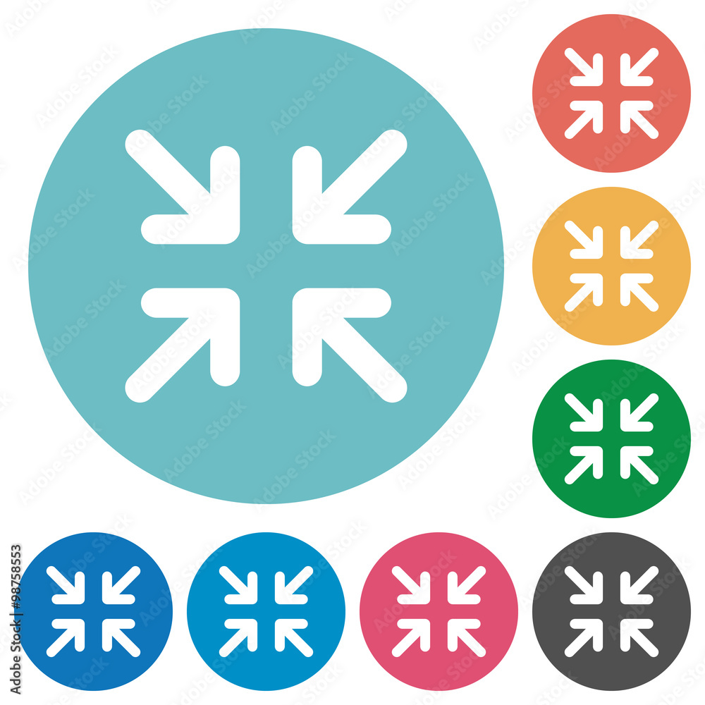 Flat minimize icons Flat minimize icons