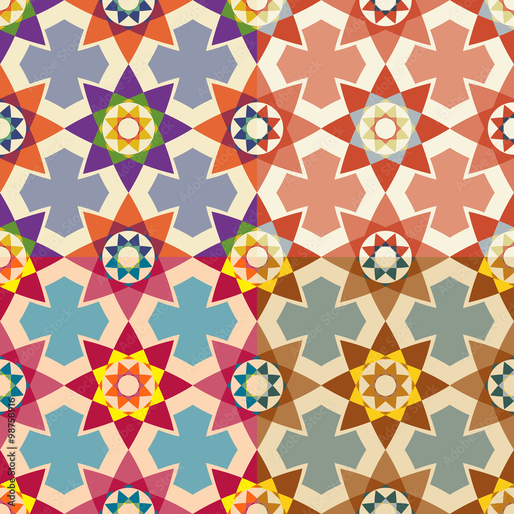 Vector set of seamless patterns Vector set of seamless patterns