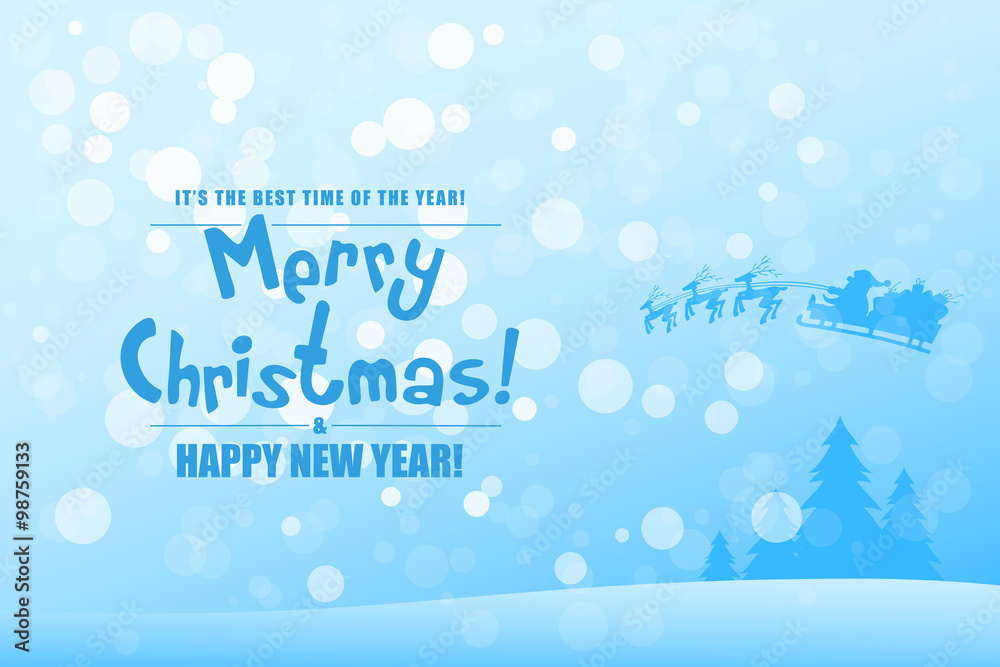 Naklejka premium Christmas Greeting Card