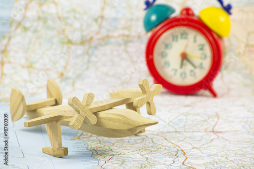 Tableau sur toile Timezones and jet lag