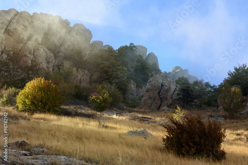 Autumn day in the mountains