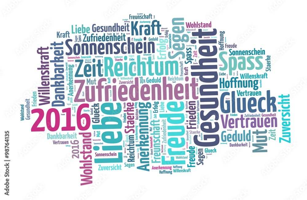 2016 Wünsche blau, lila