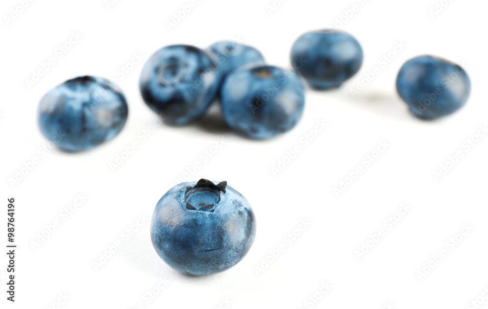 Fresh blueberries isolated on white Fresh blueberries isolated on white