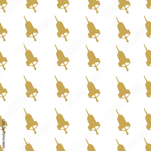 Canvastavla Seamless patterns with hand bells