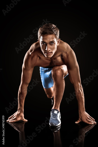 Young sporty well formed man 