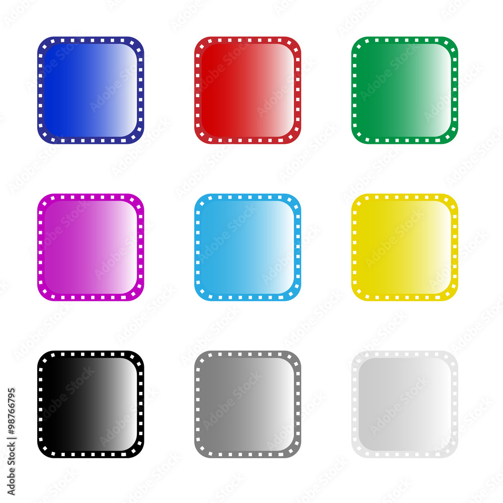set of color app icons.