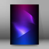 wings of light purple background brochure cover page