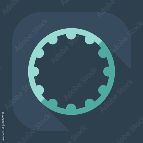 Flat modern design with shadow icon hoop