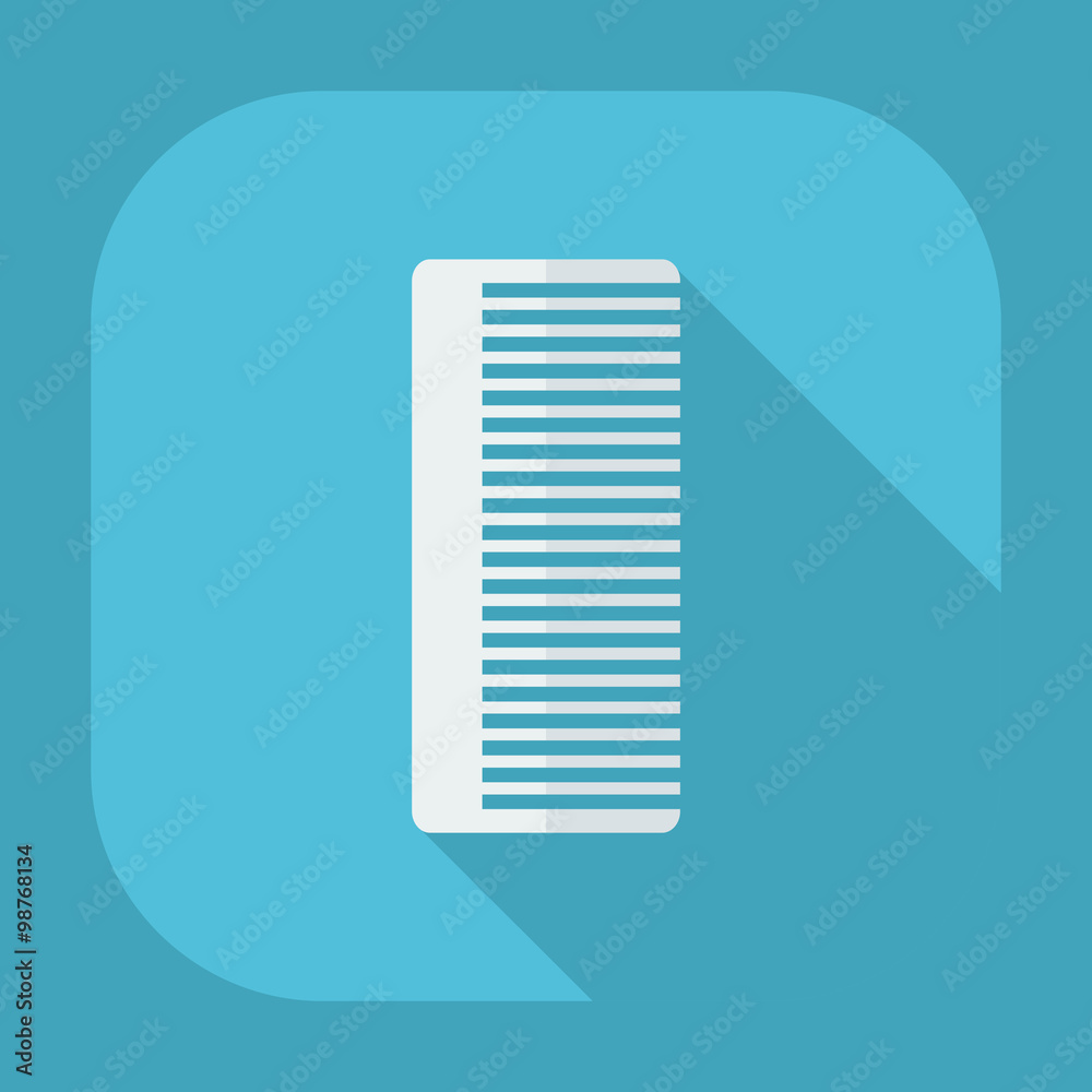 Flat modern design with shadow icons comb Flat modern design with shadow icons comb