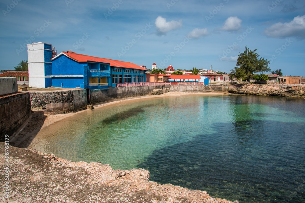 Bay in old colonial cuban city of Gibara