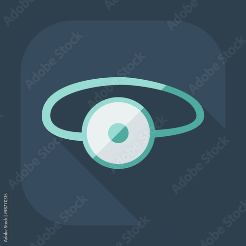 Flat modern design with shadow icon optics