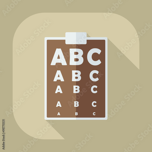 Flat modern design with shadow icon optics