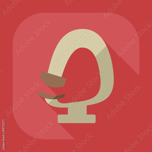 Flat modern design with shadow icon optics