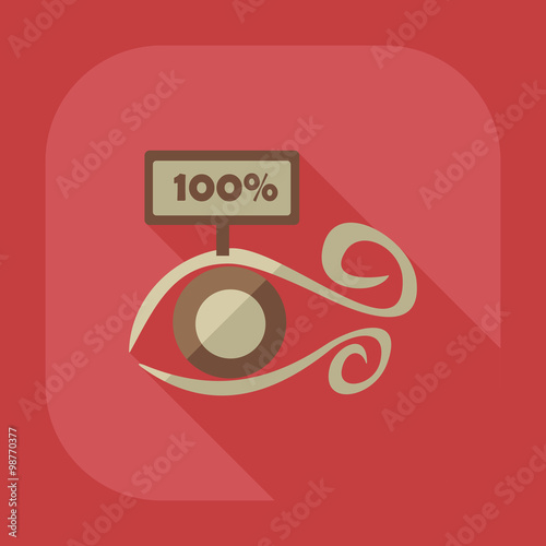 Flat modern design with shadow icon optics
