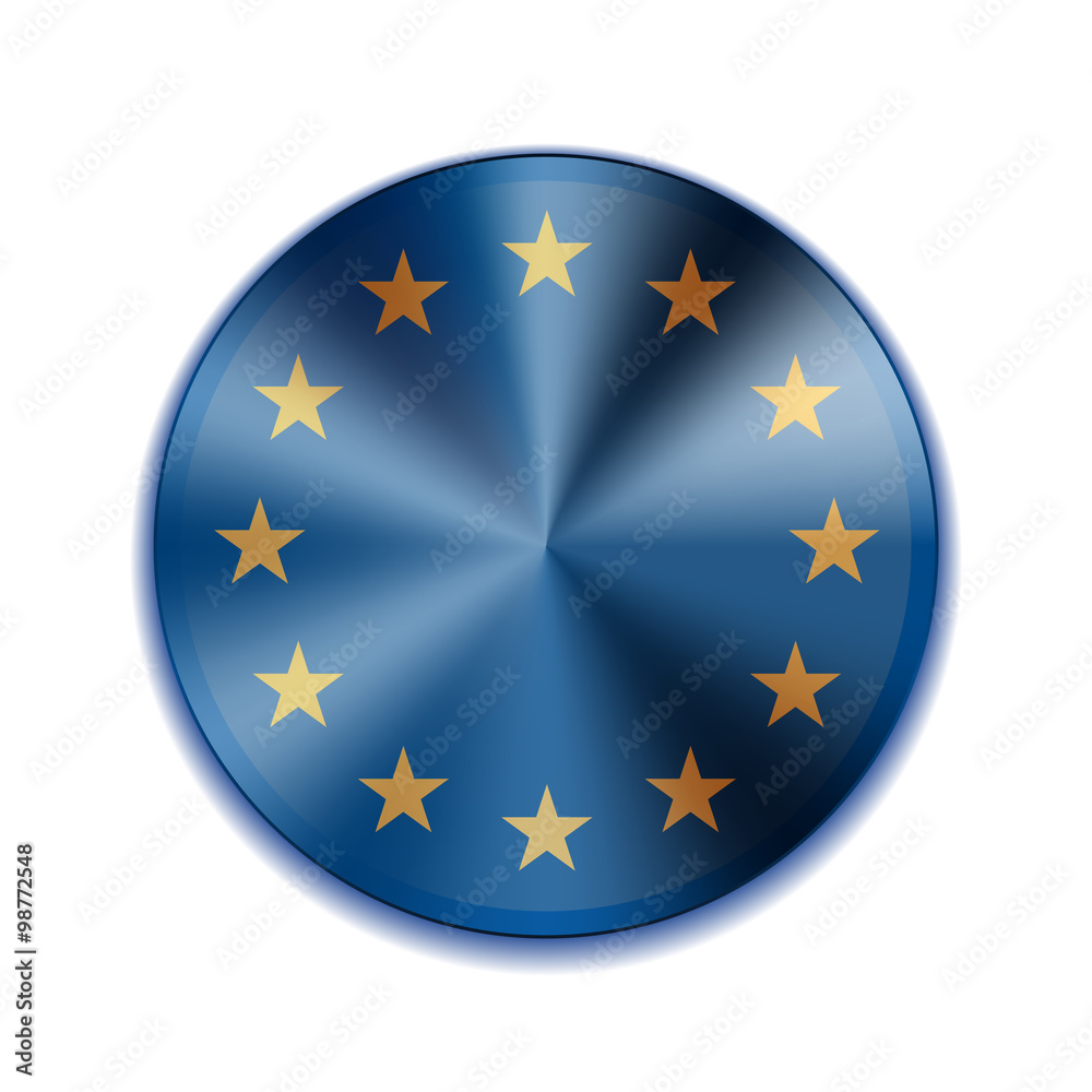European Union metallic button European Union metallic button