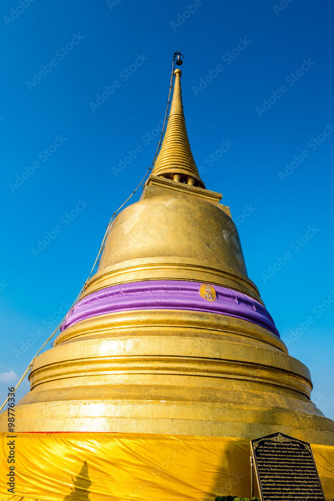 The top of Golden mountain(Wat Saket),Thailand The top of Golden mountain(Wat Saket),Thailand