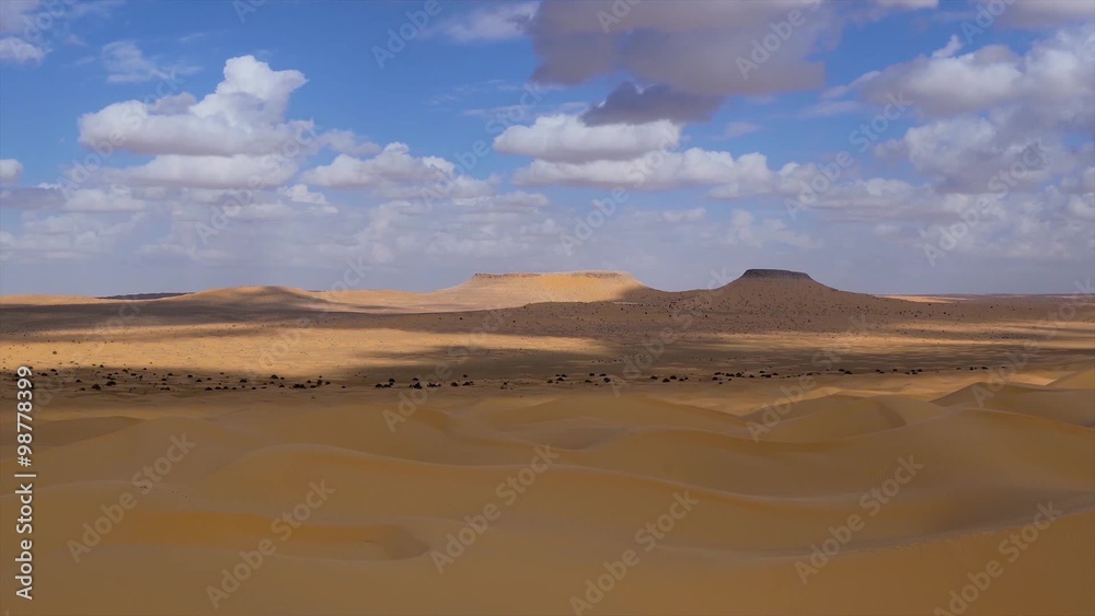 Sahara Desert, Tembaine, Tunisia. Typical landscape. Sahara Desert, Tembaine, Tunisia. Typical landscape.