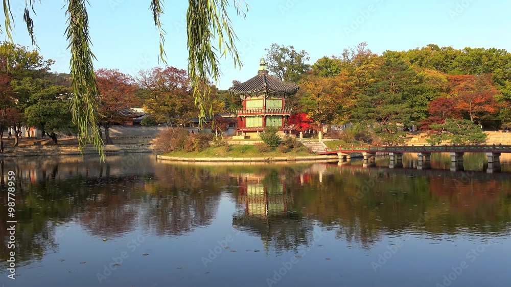 Hyangwonjeong Pavilion of Gyeongbok Palace. Seoul, South Korea Hyangwonjeong Pavilion of Gyeongbok Palace. Seoul, South Korea