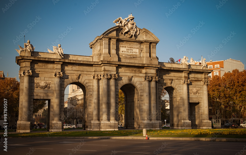 Alcala Gate in Madrid, Spain