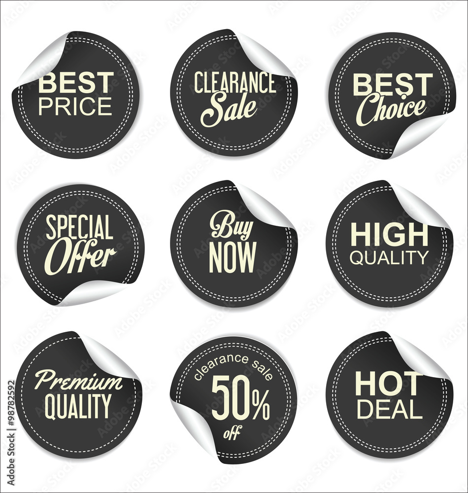 Sale price tag collection