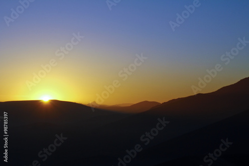 Namib desert sunrise