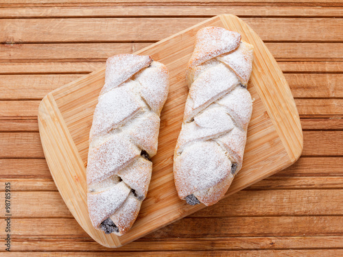 Homemade pastries with popp...