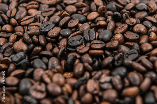 coffee beans. closeup