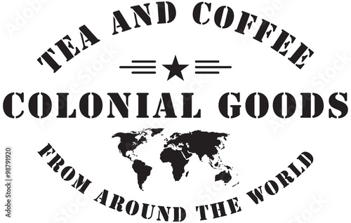 Colonial goods stamp stigma