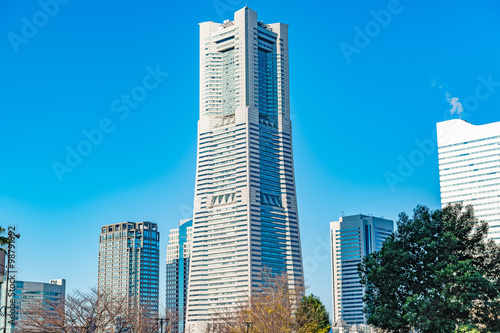 Yokohama Landmark Tower in Yokohama, Japan. It is the second tallest building and 4th tallest structure in Japan, standing 296.3 m high.
