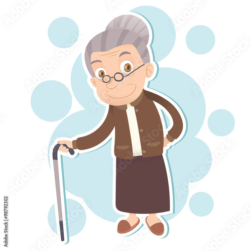 smiling old woman