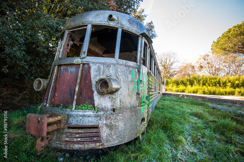 Vecchia littorina epoca fascista ferrovie calabro lucane photo