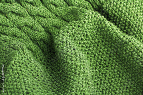 green wool texture