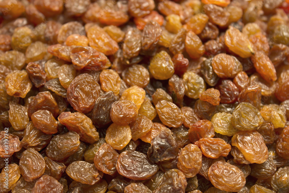 This is a closeup photograph of sultanas raisins This is a closeup photograph of sultanas raisins