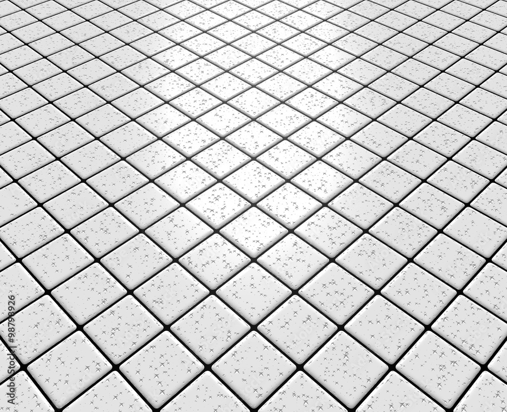 White porous fleeing mosaic White porous fleeing mosaic