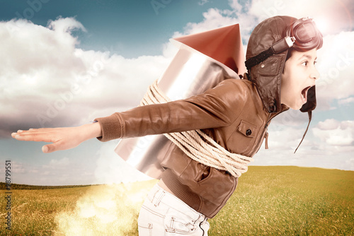 Canvas Print Rocket boy