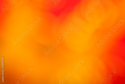 de focus orange and red background