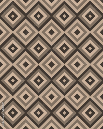 Beige brown square seamless pattern. Vector illustration.