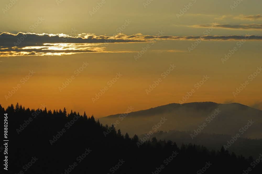Fototapeta premium Przed zachodem słońca