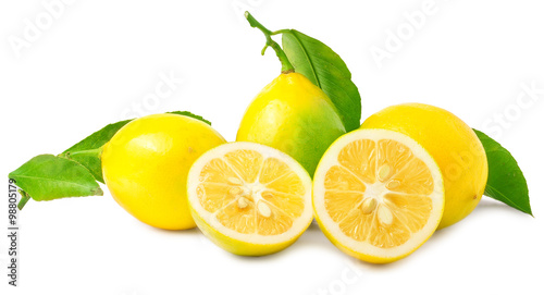 lemons isolated on a white background