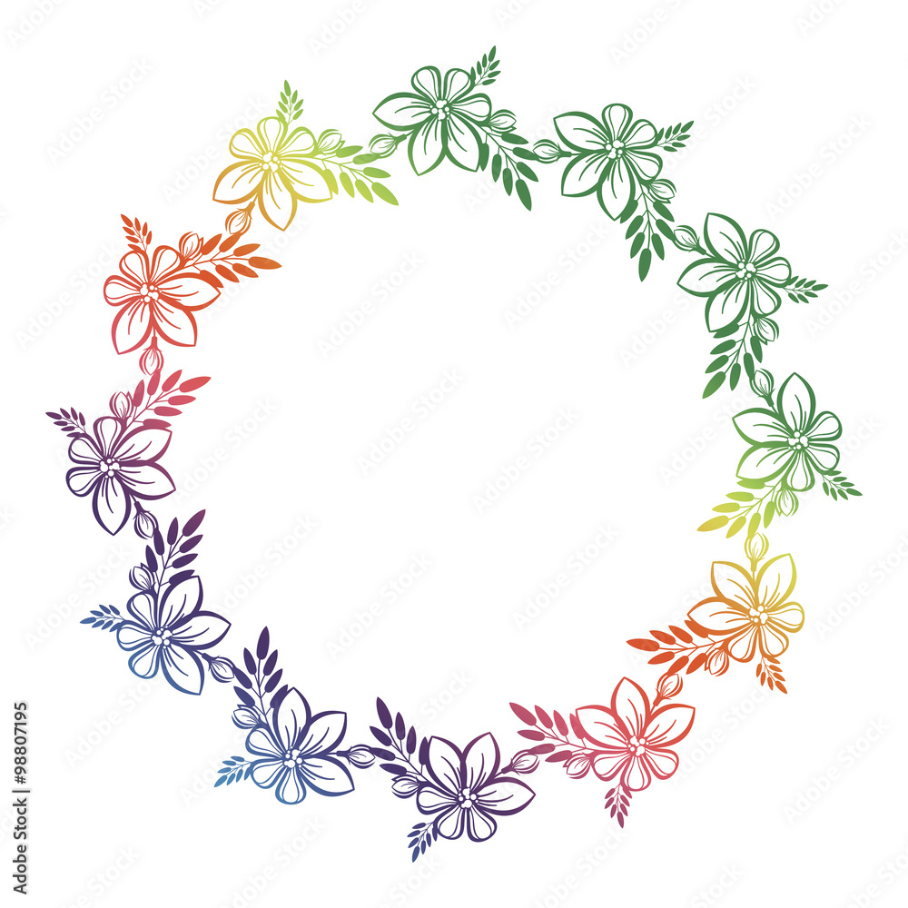 Round ornamental frame Round ornamental frame