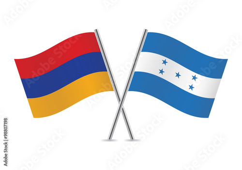 Armenia and Honduras flags. Vector illustration. Free Download Armenia and Honduras flags. Vector illustration. - GFXLoad