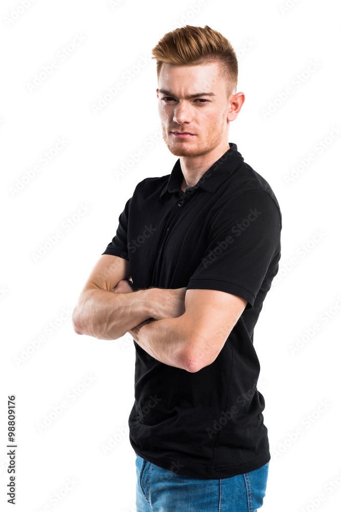 Handsome man with his arms crossed Handsome man with his arms crossed