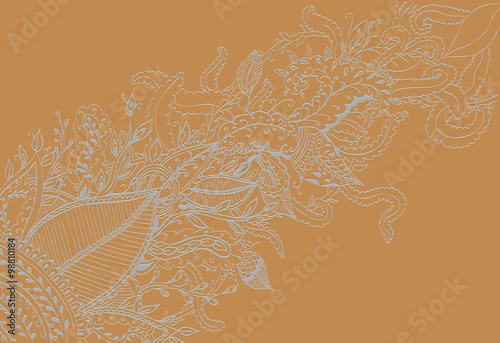 Ethnic floral ornament