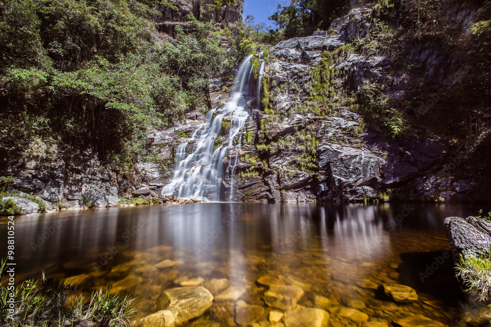 Obraz premium Matinha waterfalls - Serra da Canastra National Park - Minas Gerais - Brazil