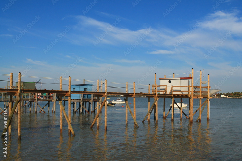 La pêche au carrelet à La Rochelle, France
