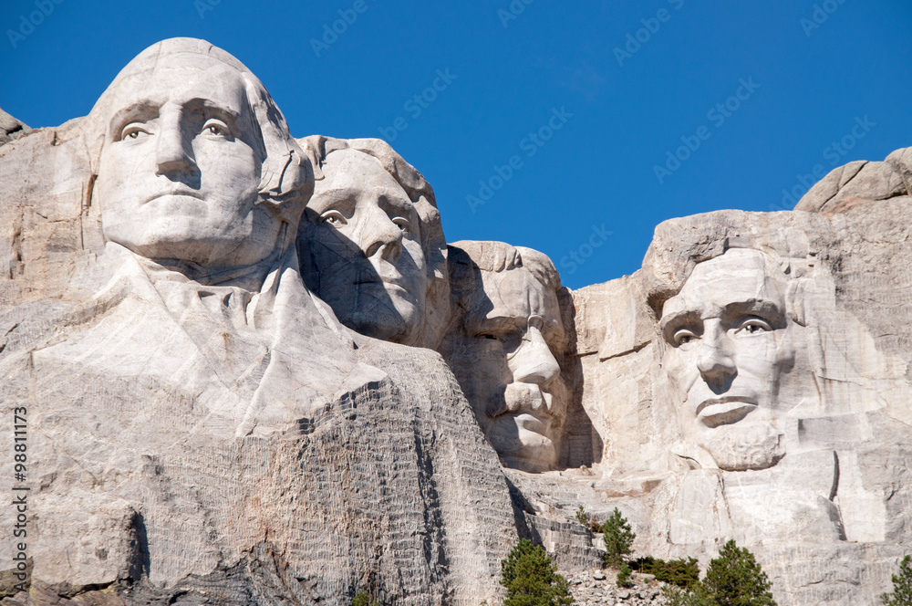 Mount Rushmore National Monument in South Dakota. 