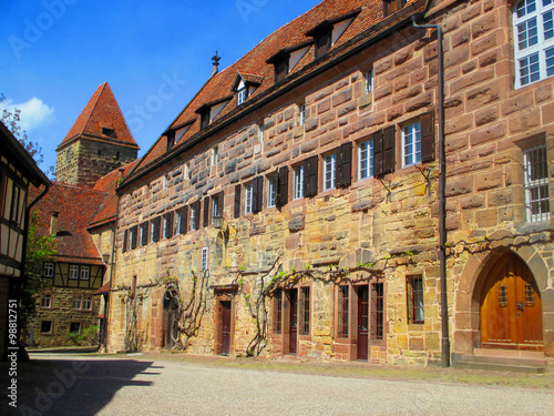 A wall of medieval Maulbronn in Germany. Unesco World Heritage monument