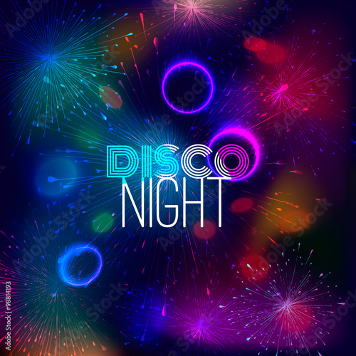 Disco nigth abstract background