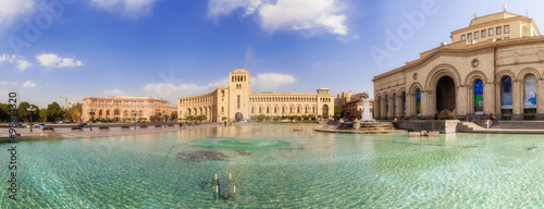 The fountain on a central square