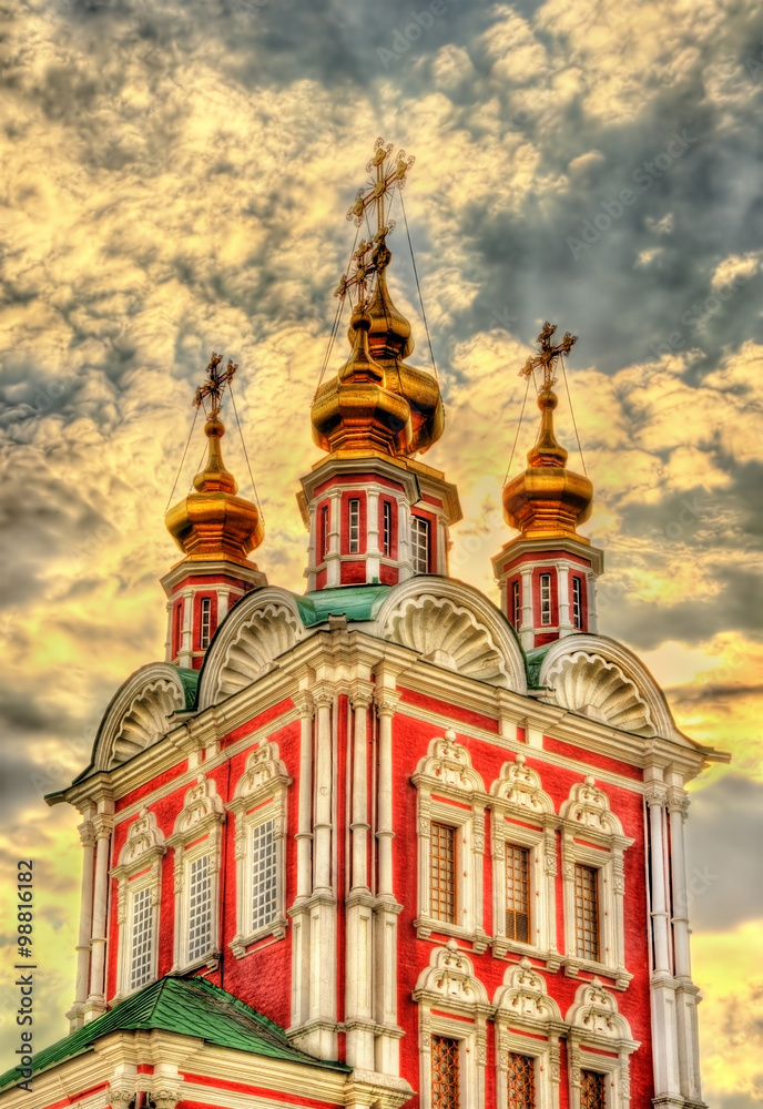 Obraz premium Gateway Church of Transfiguration in Novodevichy Convent - Mosco